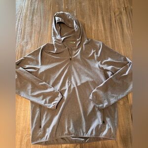 Genteal Hoodie Men’s Large Gray Capetown Performance Half Zip Shell Stretch